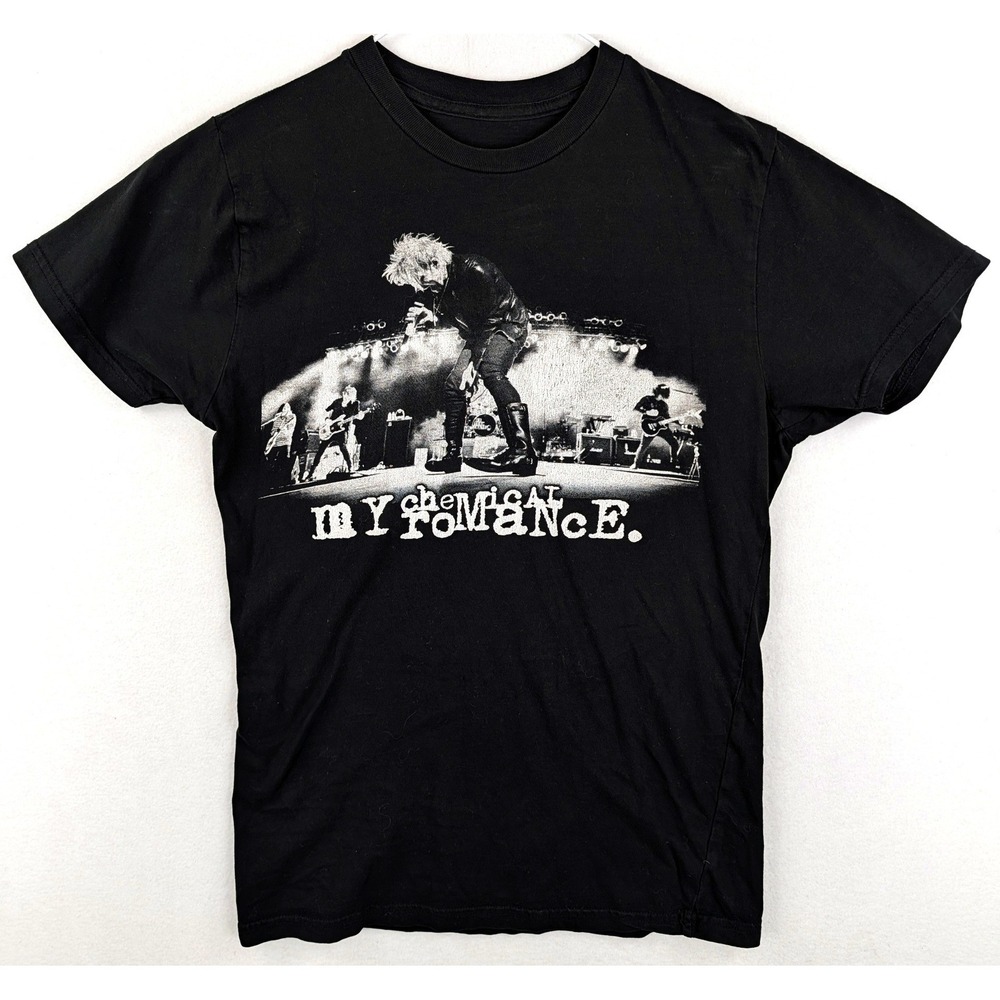 My Chemical Romance MCR Live Graphic T Shirt Mens Small Black Band Tee